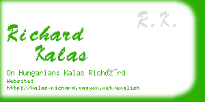 richard kalas business card